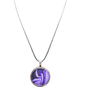 Purple Swirl Pendant Necklace